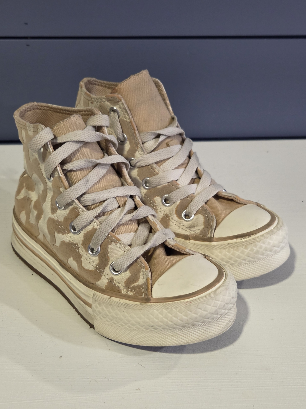 Converse Chuck Taylor All Star EVA Lift High Leopard Toddler Size 12 Shoes